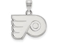 10k White Gold Nhl Logoart Philadelphia Flyers Small Pendant