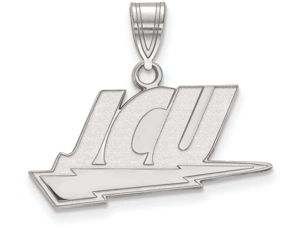 10k White Gold Logoart John Carroll University Medium Pendant
