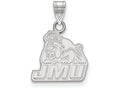 10k White Gold Logoart James Madison University Small Pendant
