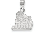 10k White Gold Logoart James Madison University Small Pendant