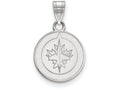 10k White Gold Nhl Logoart Winnipeg Jets Small Pendant