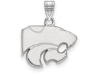 10k White Gold Logoart Kansas State University Small Pendant