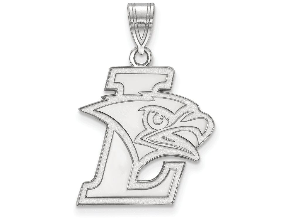 Logoart 10k White Gold Lehigh University Large Pendant