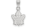 10k White Gold Nhl Logoart Toronto Maple Leafs Small Pendant