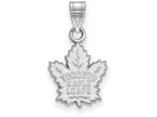 10k White Gold Nhl Logoart Toronto Maple Leafs Small Pendant