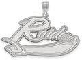 10k White Gold Logoart Mt Union College Extra Large  Pendant