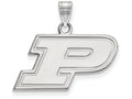 10k White Gold Logoart Purdue Small Pendant