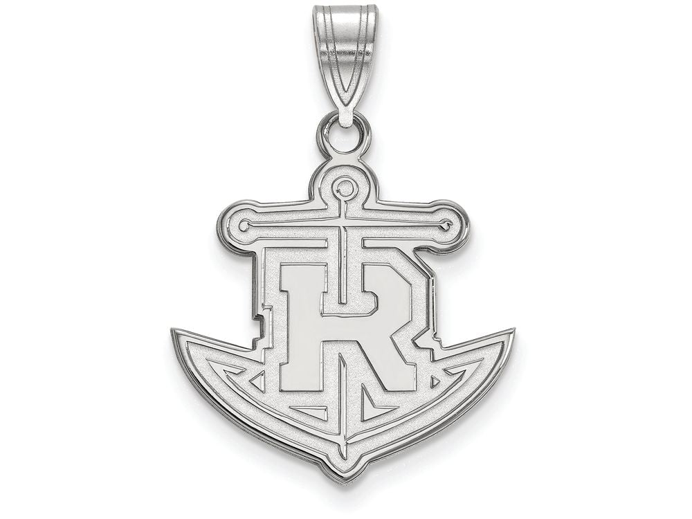 10k White Gold Logoart Rollins College Large Pendant