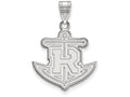 10k White Gold Logoart Rollins College Large Pendant