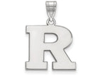 10k White Gold Logoart Rutgers Medium Pendant