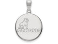 10k White Gold Logoart Samford University Large Pendant