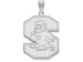 10k White Gold Logoart South Carolina State University Extra Large  Pendant