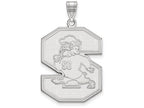10k White Gold Logoart South Carolina State University Extra Large  Pendant