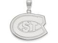 10k White Gold Logoart St. Cloud State Large Pendant