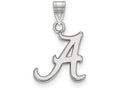 10k White Gold Logoart University Of Alabama Small Pendant