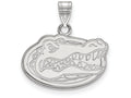 10k White Gold Logoart University Of Florida Small Pendant