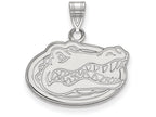 10k White Gold Logoart University Of Florida Small Pendant
