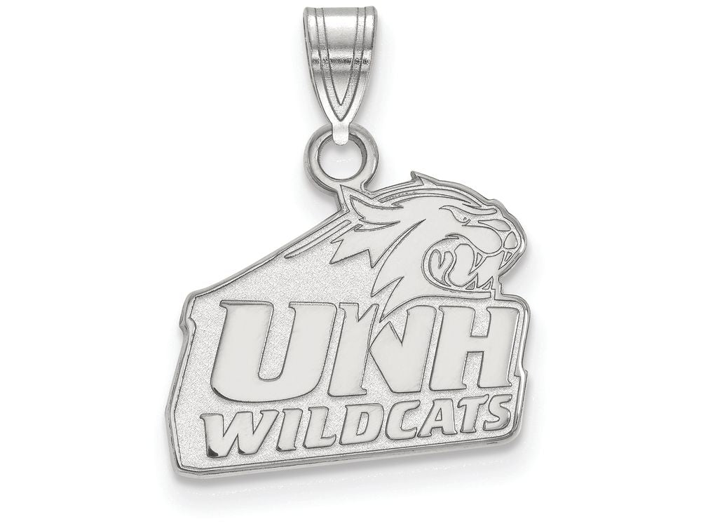 10k White Gold Logoart University Of New Hampshire Small Pendant