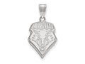 10k White Gold Logoart University Of New Mexico Large Pendant