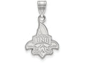 10k White Gold Logoart University Of New Orleans Medium Pendant
