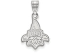 10k White Gold Logoart University Of New Orleans Medium Pendant