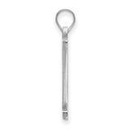 10k White Gold Logoart Vanderbilt University Large Pendant
