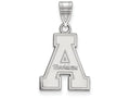 10k White Gold Logoart Appalachian State University Medium Pendant