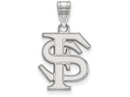 10k White Gold Logoart Florida State University Medium Pendant
