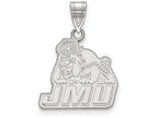 10k White Gold Logoart James Madison University Medium Pendant