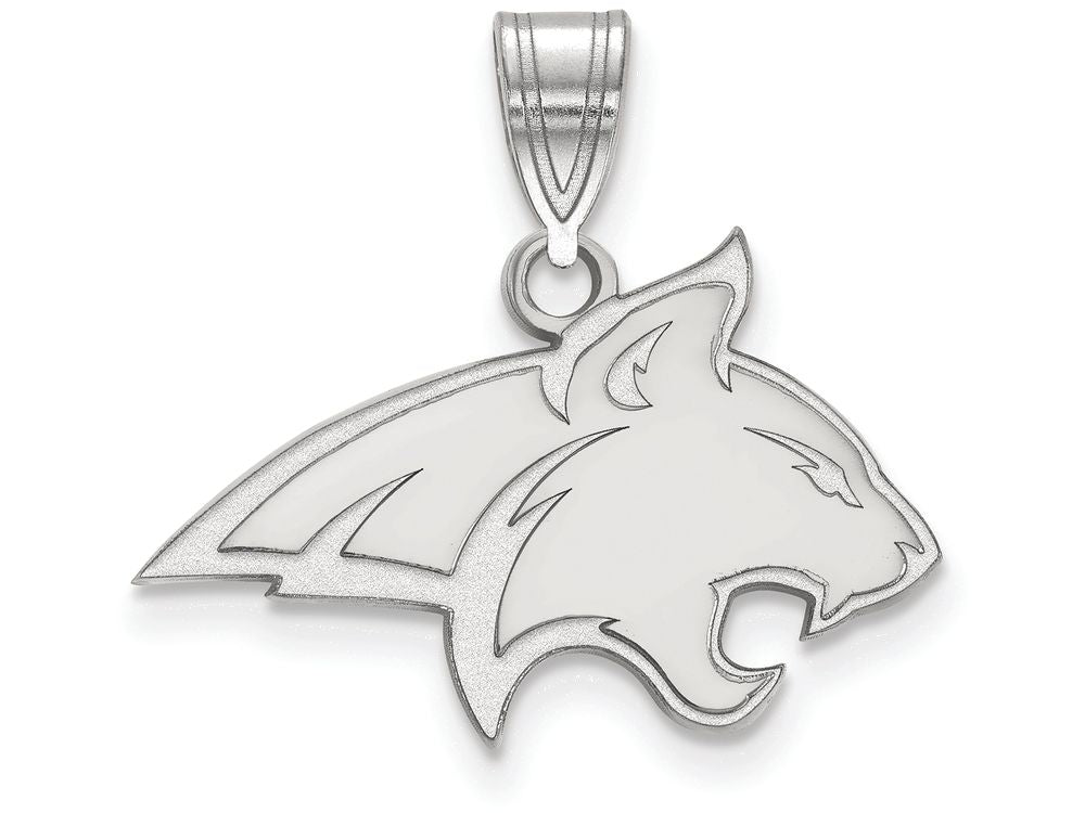 10k White Gold Logoart Montana State University Medium Pendant