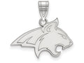 10k White Gold Logoart Montana State University Medium Pendant