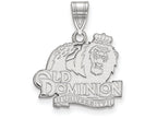 10k White Gold Logoart Old Dominion University Medium Pendant