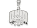 10k White Gold Logoart Ohio University Medium Pendant