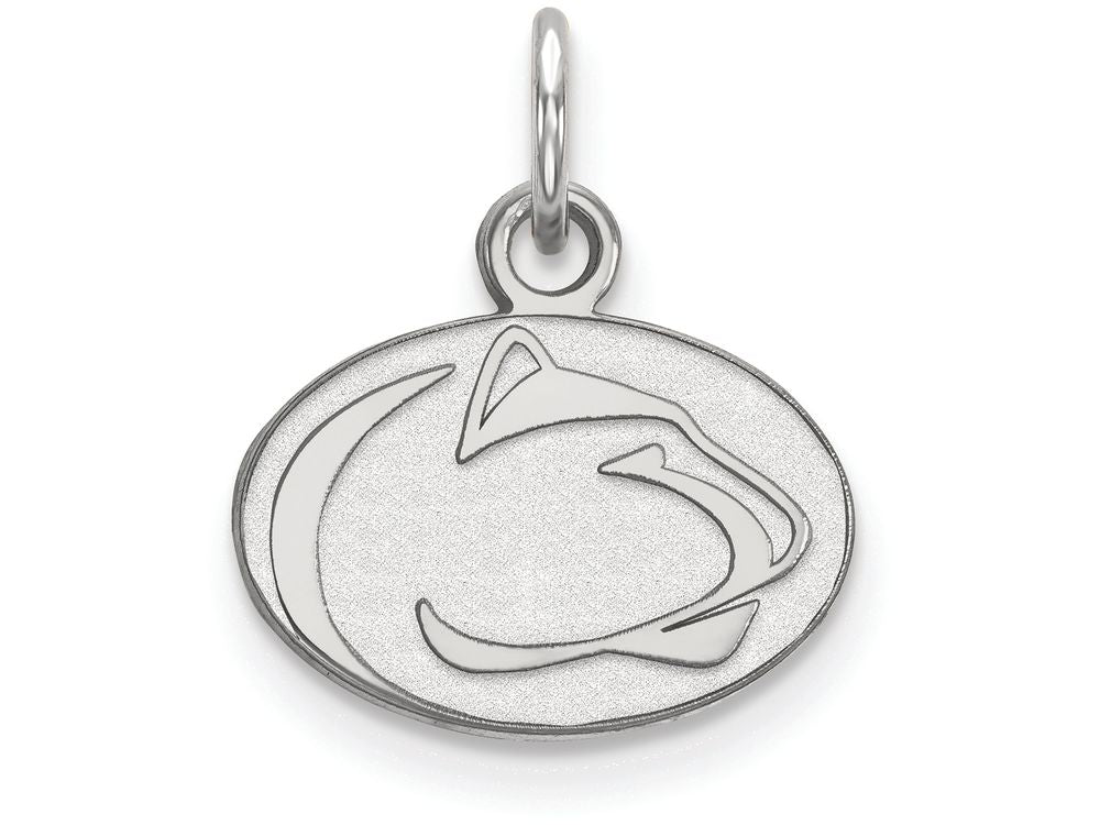 10k White Gold Logoart Penn State University Extra Small Pendant