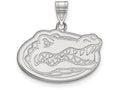 10k White Gold Logoart University Of Florida Medium Pendant