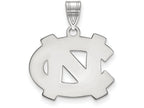 10k White Gold Logoart University Of North Carolina Medium Pendant
