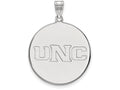 10k White Gold Logoart University Of Northern Colorado Extra Large  Disc Pendant