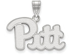 10k White Gold Logoart University Of Pittsburgh Medium Pendant