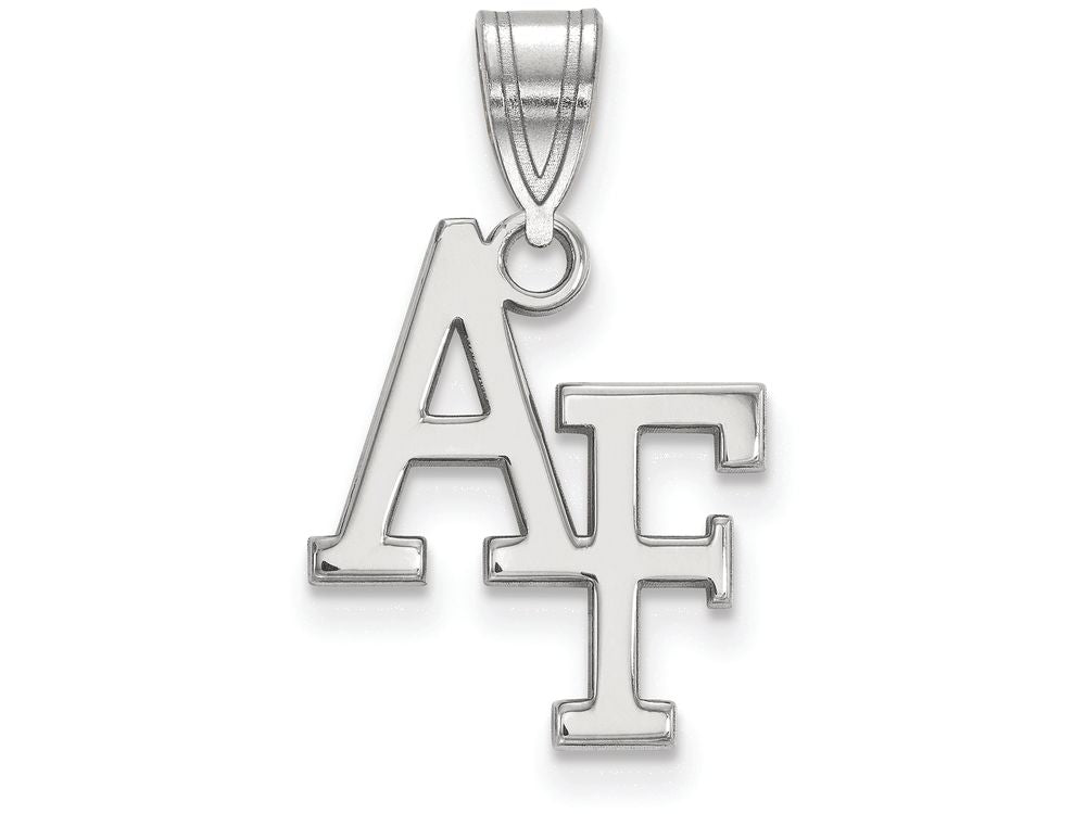 10k White Gold Logoart United States Air Force Academy Medium Pendant