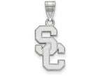 Logoart 10k White Gold University Of Southern California Medium Pendant