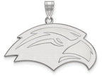 10k White Gold Logoart University Of Southern Mississippi Large Pendant