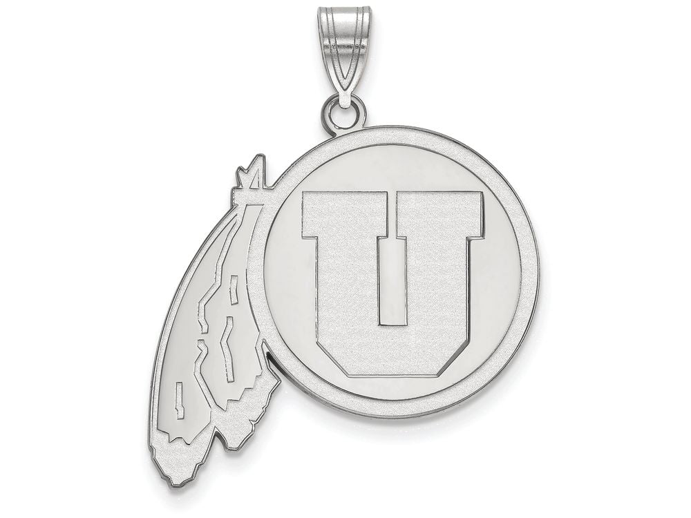 10k White Gold Logoart University Of Utah Extra Large  Pendant
