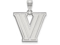 10k White Gold Logoart Villanova University Large Pendant