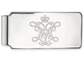 10k White Gold Logoart William And Mary Money Clip