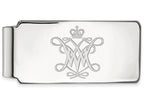 10k White Gold Logoart William And Mary Money Clip