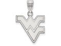 10k White Gold Logoart West Virginia University Medium Pendant