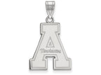 10k White Gold Logoart Appalachian State University Large Pendant