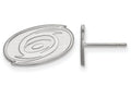 10k White Gold Nhl Logoart Carolina Hurricanes Extra Small Post Earrings