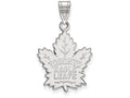 10k White Gold Nhl Logoart Toronto Maple Leafs Large Pendant