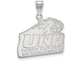 10k White Gold Logoart University Of New Hampshire Large Pendant
